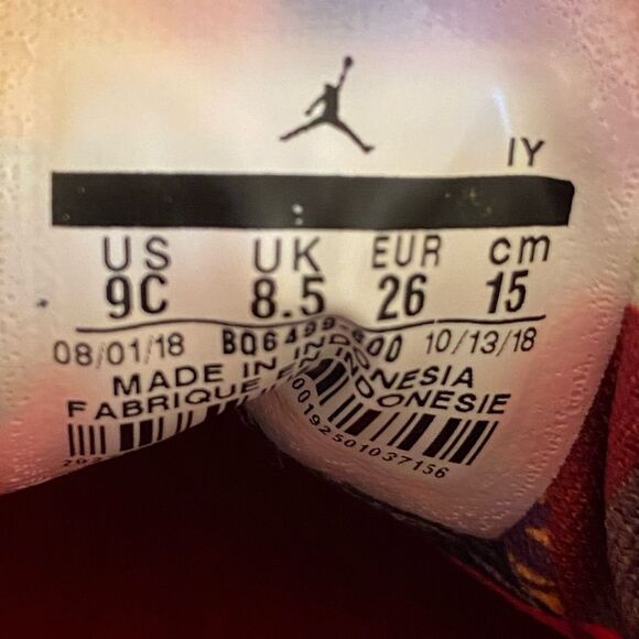 NIKE Air Jordan Retro 12 CNY Chinese New Year Toddler Sneakers Size 9C - Picture 14 of 14